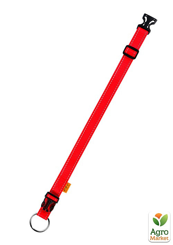 Ошейник "Dog Extremе" из нейлона регулируемый (ширина 25мм, длина 31-49 см) красный (02523) - фото 2