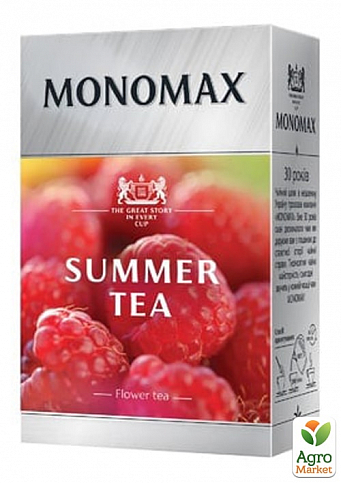 Чай квітковий зі шматочками та ароматом малини "Summer Tea" ТМ "MONOMAX" 80г