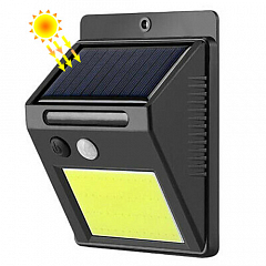 Настенный уличный светильник SH-1605-COB, 1x18650,  PIR, CDS, солнечная батарея1
