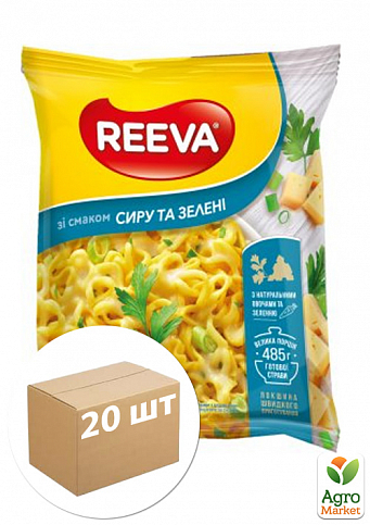 Вермішель (зі смаком сиру та зелені) ТМ "Reeva" 85г упаковка 20 шт