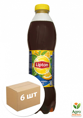 Черный чай (лимон) ТМ "Lipton" 1л упаковка 6шт