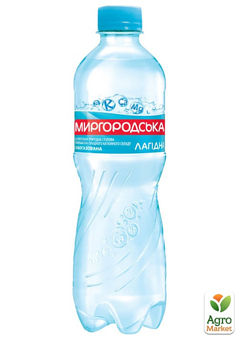 Минеральная вода Миргородская слабогазированная 0,5л (упаковка 12 шт)