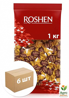 Цукерки Toffelini з шоколадною начинкою ТМ "Roshen" 1кг упаковка 6 шт2