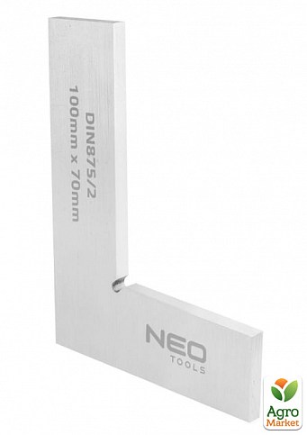 Точный квадрат, DIN875/2, 100x70 mm ТМ NEO Tools 72-021