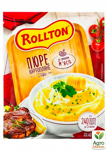 Картофельное пюре (мясное) саше ТМ "РОЛТОН" 40г упаковка 24шт - фото 2