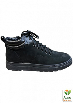 Мужские ботинки зимние замшевые Faber DSO160511\1 41 27.5см Черные2