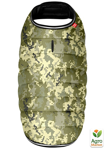 Куртка-накидка для собак WAUDOG Clothes, малюнок "Мілітарі", M, А 37 см, B 52-62 см, З 37-46 см (504-4026) - фото 3