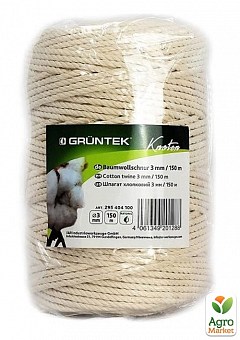 Шпагат коттоновий Gruntek Cotton twine 3 мм*150 м1