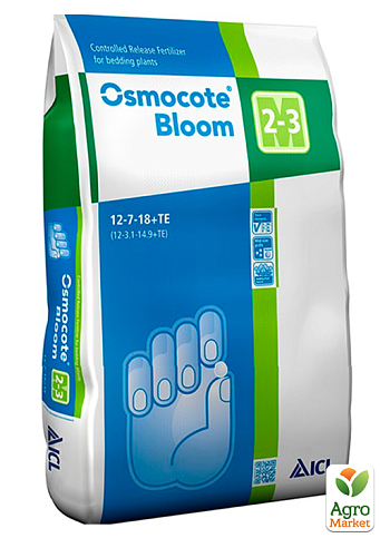 Удобрение Осмокот "Osmocote Bloom" 12+7+18+Te, 2-3м. ТМ "ICL" 25кг