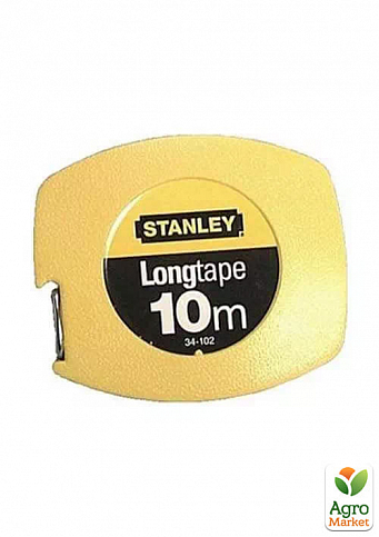 Рулетка вимірювальна STANLEY "Longtape", 10мх9.5мм, в пластмасовому корпусі. 0-34-102 ТМ STANLEY