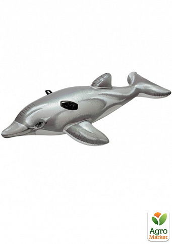 Плотик дельфін, 175-66см, ручки 2шт, до 40 кг, рем компл, в корці, 20,5-19-7см (58535)