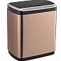 Сенсорное мусорное ведро JAH 20 л прямоугольное розовое золото с внутренним ведром (6403)