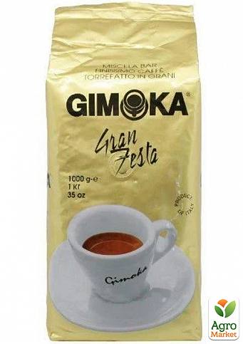 Кофе зерно (Oro Gran Festa) золотой ТМ "GIMOKA" 1кг упаковка 12шт - фото 2