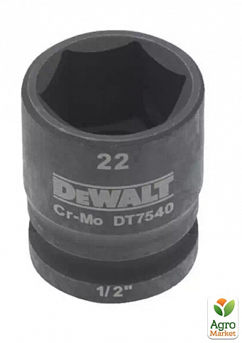 Головка торцевая ударная "IMPACT" DeWALT 1/2" х 22 мм, шестигранная DT7540 ТМ DeWALT