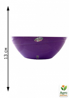 Вазон подвійне дно "Calipso фіолетовий" ТМ "Santino" висота: 13см, довжина: 35см, 3,3л2