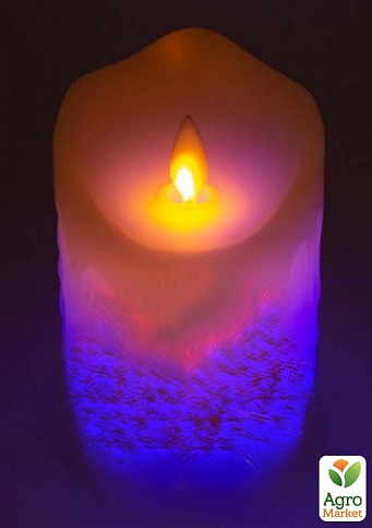 Свічка LED Lemanso RGB 75*125мм 3xAAA (немає в компл.) IP20 / LM36007 (+пульт, еф. полум'я) (336506) - фото 2