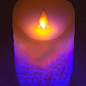 Свічка LED Lemanso RGB 75*125мм 3xAAA (немає в компл.) IP20 / LM36007 (+пульт, еф. полум'я) (336506) купить