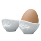 Набір з двох фарфорових підставок для яєць Tassen "Поцілунок та Мрійливий" (TASS15101/TA) купить