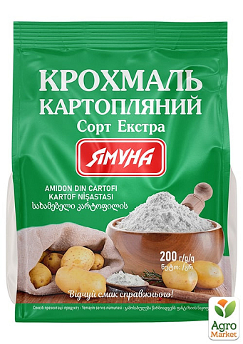 Крохмаль картопляний в/г ТМ "Ямуна" 200г упаковка 35шт - фото 2