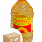 Масло подсолнечное (рафинированное) картонный ящик ТМ "Олийка" 5л. упаковка 3шт