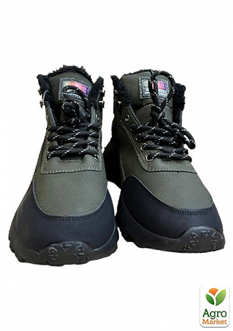 Жіночі черевики зимові спорт Violeta Wonex DSO9-774 40 25см Хакі - фото 3