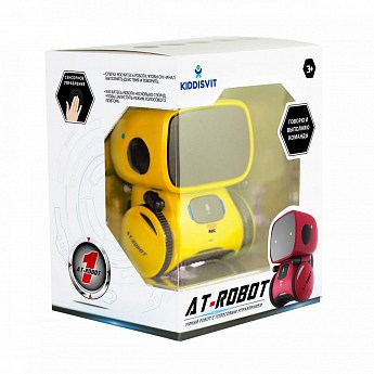 Интерактивный робот с голосовым управлением – AT-ROBOT (жёлтый) - фото 3