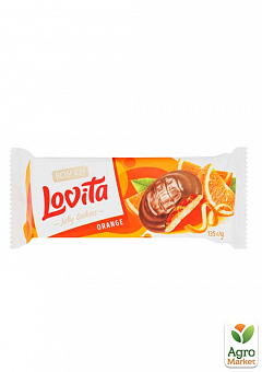 Печенье Jelly (апельсин) ККФ ТМ "Lovita" 135г2