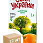 Апельсиновий нектар ТМ "Соки України" 1л упаковка 12 шт