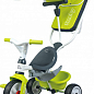 Дитячий металевий велосипед з козирком, багажником і сумкою, зелений, 10 міс. Smoby Toys