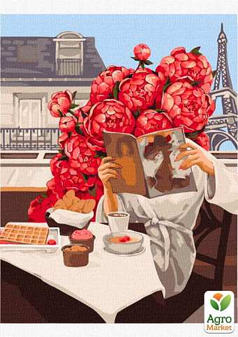 Картина за номерами - Париж Квітучий Ідейка KHO4898