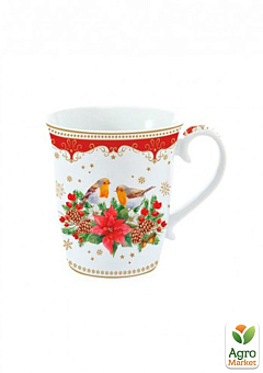 Рождественская фарфоровая чашка "Рождественская мелодия", снегури - 275 мл (R1101/2#CHTR)1