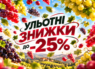 Ульотні знижки до -25% на саджанці винограду