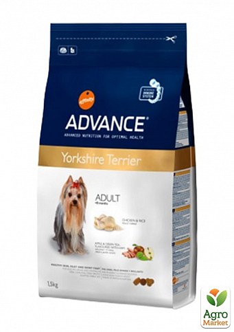 Корм для йоркширских терьеров (Yorkshire Terrier) ТМ "Advance" 1,5кг