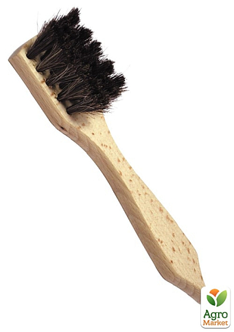 Щітка для взуття ГОСПОДАР з ручкою 170 мм кінський волос дерев'яний 14-6379