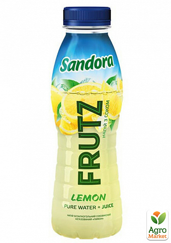 Соковий напій Frutz (лимон) ТМ "Sandora" 0,4л упаковка 12шт - фото 2