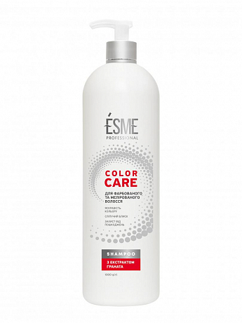 Шампунь для окрашенных и мелированных волос с экстрактом граната, ТМ "ESME" 1000г