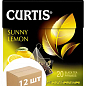 Чай Cолнечный лимон (пачка) ТМ "Curtis" 20 пакетиков по 1.8г. упаковка 12шт