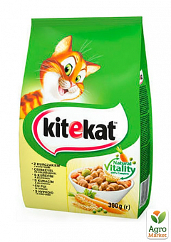 Корм для кошек Natural Vitality (курица с овощами) ТМ "Kitekat" 300г2