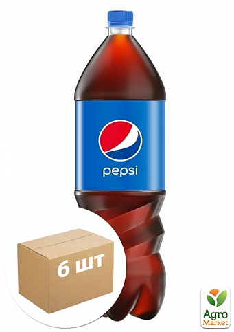 Газований напій ТМ "Pepsi" 1,75л упаковка 6шт