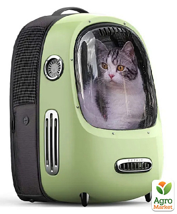Рюкзак-переноска PETKIT Breezy2 Smart Cat Carrier Green (720114) - фото 2