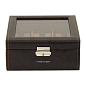 Ящик для хранения часов Friedrich Lederwaren Bond 6, коричневый (20085-3) купить