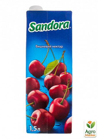 Нектар вишневий ТМ «Sandora» 1,5л упаковка 8шт - фото 2