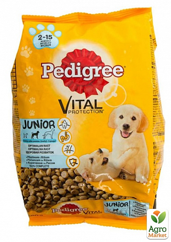 Корм для щенков Vital Protection Junior (с курицей и рисом) ТМ "Pedigree" 500г