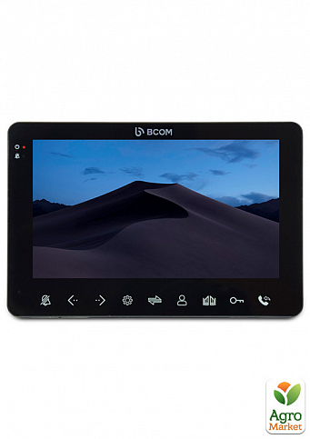 Відеодомофон BCOM BD-780M Black з детектором руху і записом відео