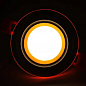LED панель Lemanso LM1037 Сяйво 9W 720Lm 4500K + оранж. 85-265V / круг + стекло (336108)