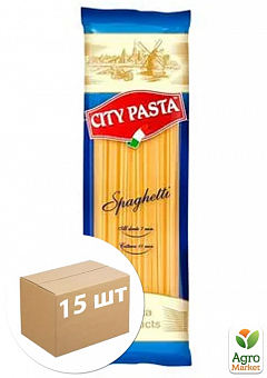 Макаронні вироби (спагетті) ТМ "CITY PASTA" 800г упаковка 15шт2