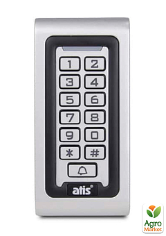 Кодова клавіатура Atis AK-601P з вбудованим зчитувачем карт/брелоків2