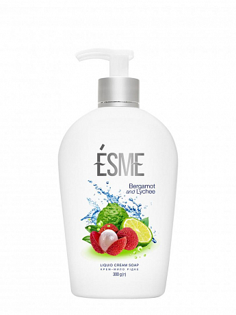 Крем-мыло жидкое для рук ТМ "ESME" 300г (Бергамот и личи)