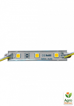 Світлодіодний модуль SMD 5054 3 світлодіоди * 20 пластин 120* білий IP65 1,5 Вт1