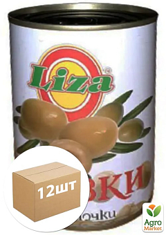 Оливки зелёные (без косточки) ТМ "Liza" 280г упаковка 12 шт9